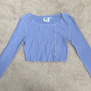 Princess Polly Blue Crop Top